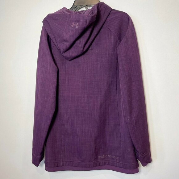 Under Armour Womens UA Storm Softshell Jacket Purple Size XS Hooded Long Sleeve - Picture 2 of 9